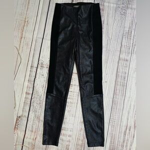 LYSSE leggings. Faux leather. Black w/shimmer. Size XS.